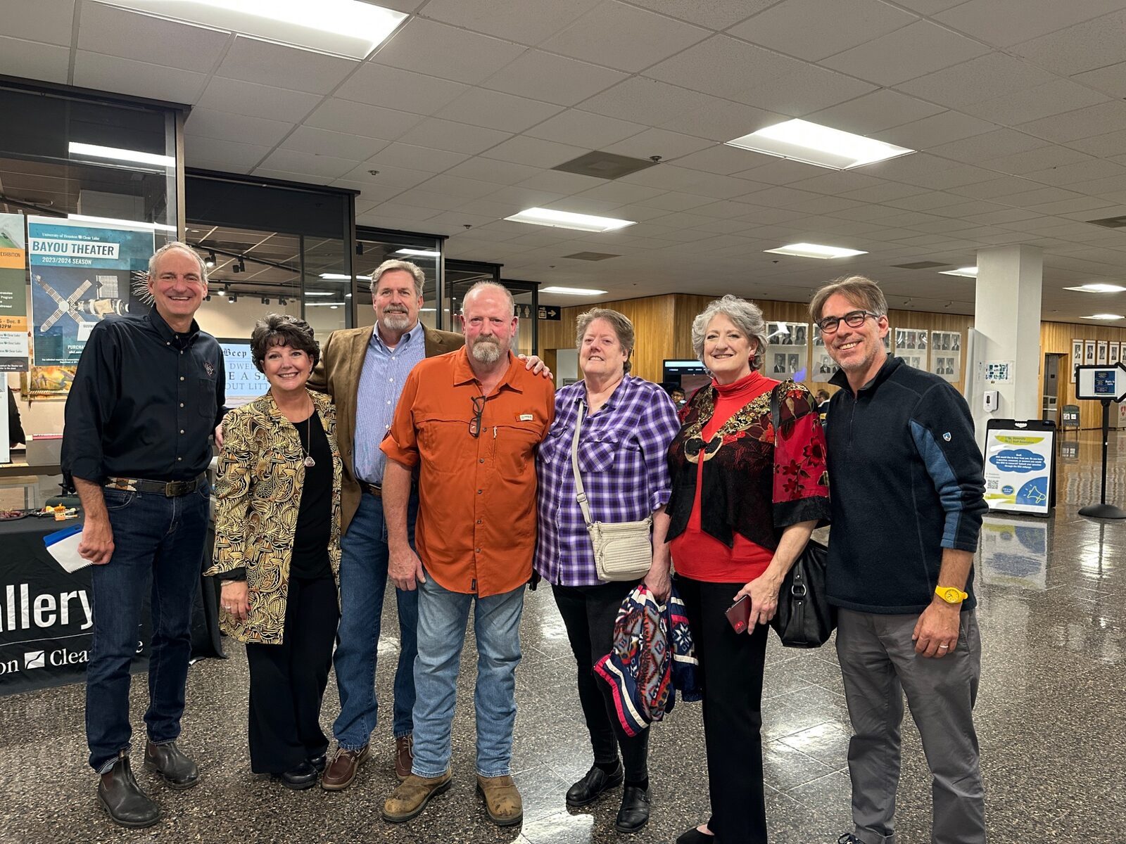 Festival artists and organizers posing together