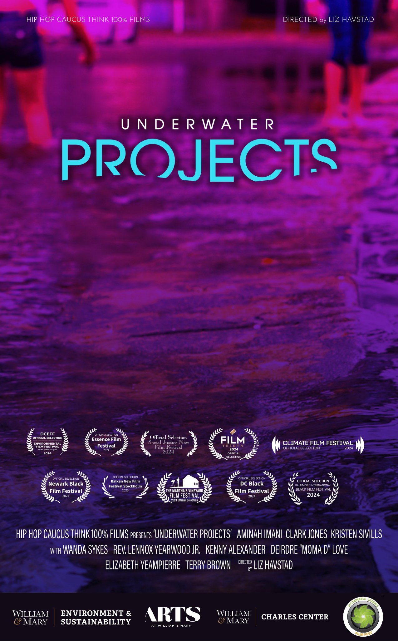 Underwater Projects screening poster for William and Mary